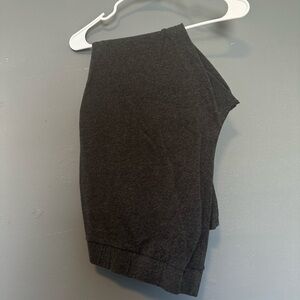 Dark Charcoal Knit Jogger Pants